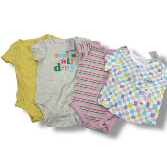 Garanimals Other - Garanimals Size 12 Month Short Sleeve Onesie Bundle Simple Pattern Casual Spring